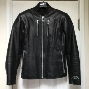Alpinestars leather motorcycle jacket sz 4